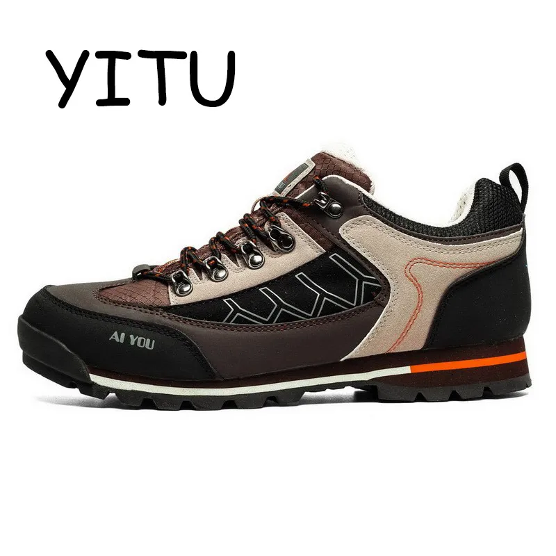 YITU 2019 في الهواء الطلق رجل حذاء للسير مسافات طويلة تنفس الرحلات حذاء للسير مسافات طويلة تسلق الجبال الصيد الأحذية أحذية رياضية الرجال الساخن