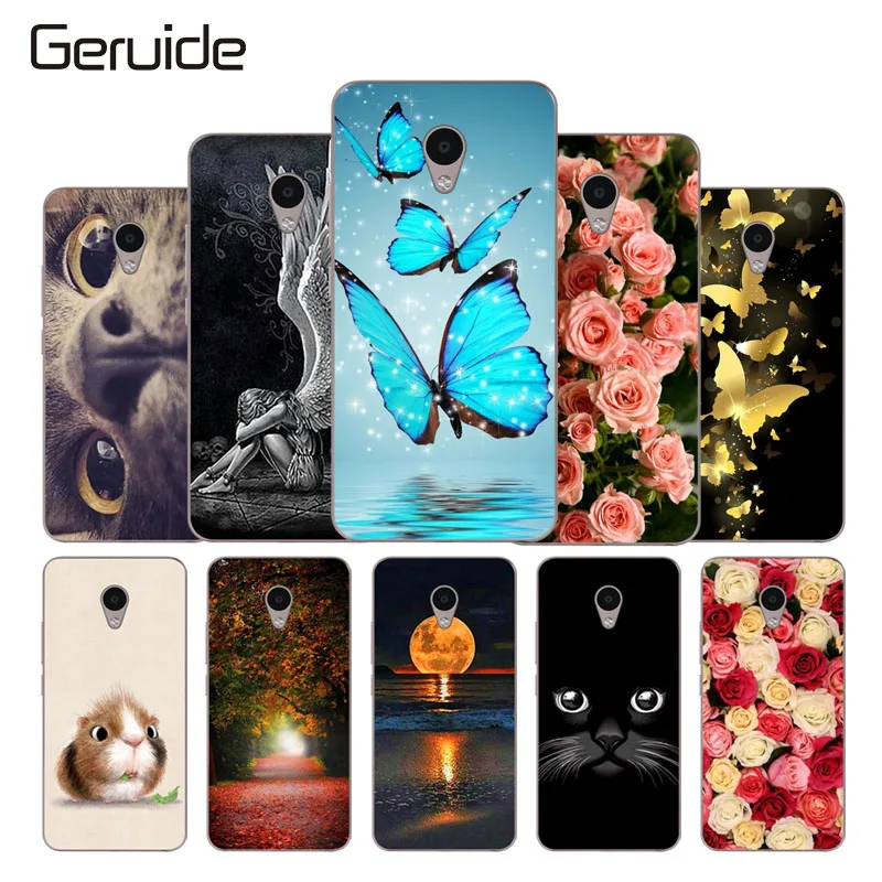 

Geruide Soft Silicon Case For Meizu M5 Meilan5 5.2" Phone Cases for Meilan 5 M5 Protective Case for meizu 5m meilan m5 Bags