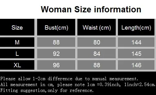 woman size
