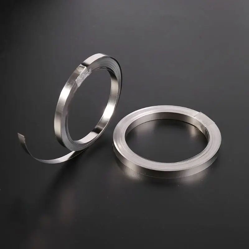 

10m Nickel-plated Strip Tape For Li 18650 Battery Spot Welding 0.1x5mm/0.15x6mm DEC03