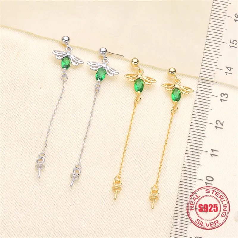 

Genuine S925 Sterling Silver Stud Earrings Dangle Earrings Hoop Earrings Blank Base Supplies for DIY Accessories Jewelry Making