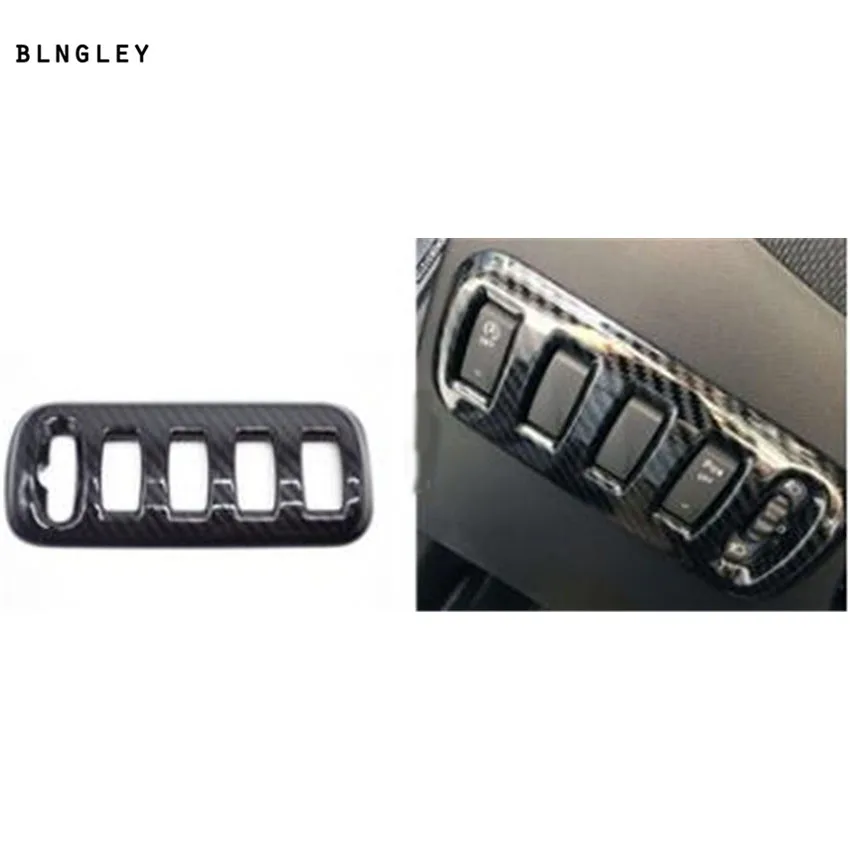

1pc ABS carbon fiber grain Headlight adjustment switch decoration cover for 2015-2018 Mercedes Benz Smart