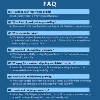 20pcs Grade AAA ESR LCD Screen For iPhone 5 5S SE 5C 6 6S 7 8 Plus LCD Display Touch Screen Digitizer Assembly Free DHL