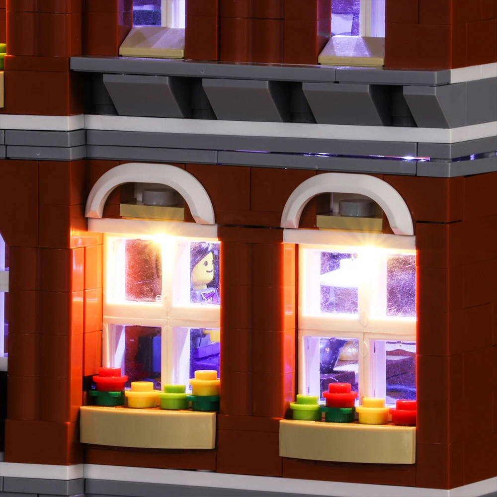 Светодиодный светильник совместимый с Lego 10224 Creators City The town hall 15003 строительные