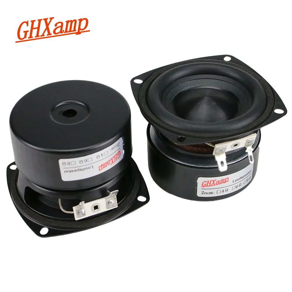 3 Inch Woofer Hifi Speaker Horn Subwoofer Diamond Ceramic Cap Bass Loudspeaker Portable Speaker Home Theater Sound Computer 2pc woofer speaker