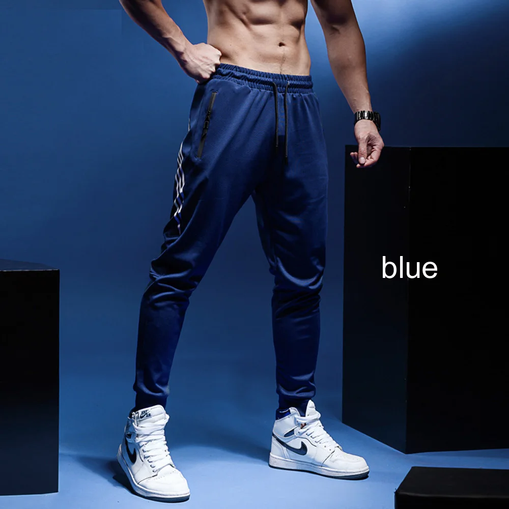 BINTUOSHI Mens Pants SportSwear Pants Mens Joggers Fitness Pants Gyms Clothing Plus Size Soccer Running Pants with Zipper Pocket