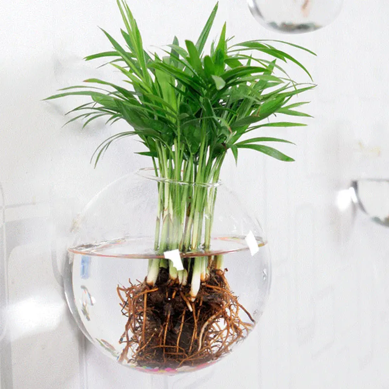 1 шт. креативный подвесной цветочный горшок стеклянная ваза-шар террариум настенный аквариум аквариумный контейнер домашний декор для сада
