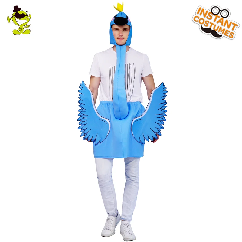 OLQ Unisex Adult Blue Flamingo Party Costume Cosplay Christmas Party Jumpsuit Role Play Funny Flamingo Costumes OLQ Unisex Adult Blue Flamingo Party Costume Cosplay Christmas Party Jumpsuit Role Play Funny Flamingo Costumes