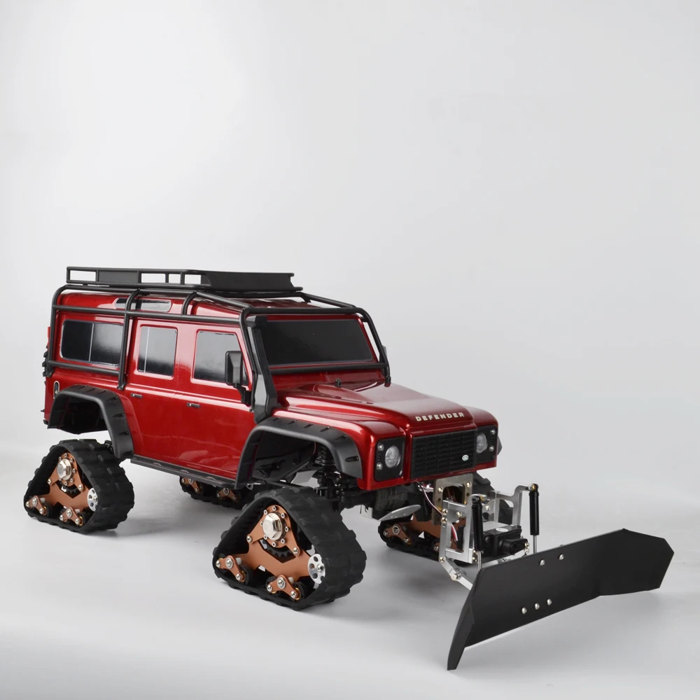 

RC Metal Snow Shovel And Servo Snow Sweeping Tools Radio Control for Axial SCX10 Traxxas TRX4 1/10 RC Crawler Car