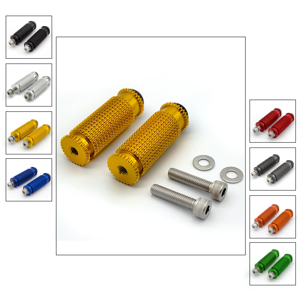 

Universal CNC Motorcycle Rearset Footrests Knurling Footpeg Foot Pegs Pedal For Kawasaki NINJA 300 250 2013 - 2016 2014 2015