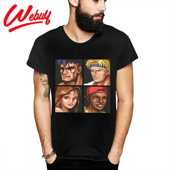 

Streets Of Rage 2 Character Portraits T Shirt Men's Round Collar Novelty Camiseta Graphic 100% Cotton La Camiseta Tee Shirt