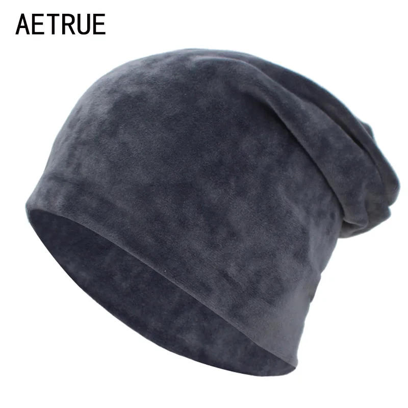 

AETRUE Women Skullies Beanies Knitted Hat Female Winter Hats For Women Bonnet Balaclava Autumn Velvet Feminino Beanie Hat Cap