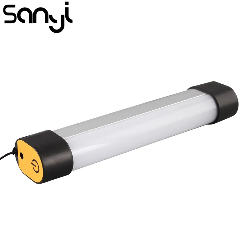 

SANYI 16pcs 3014LED solar panel or USB charging flashlight torch light potable 4 mode camping lighting Built-in powerful magnets
