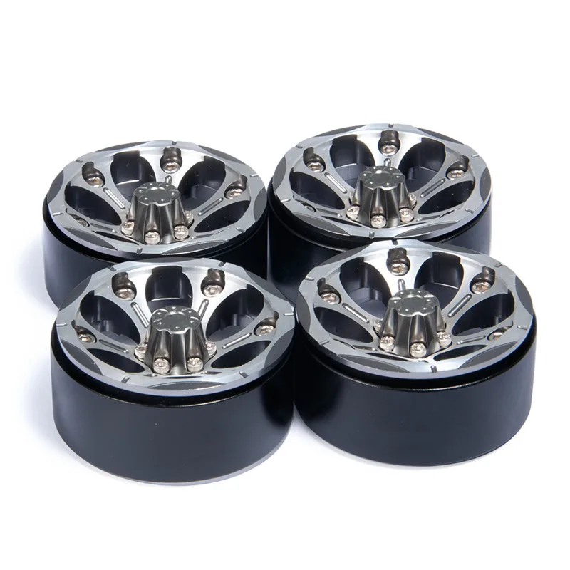 Beadlock колеса из сплава 1 9 дюйма Ступицы 25 мм ширина для SCX10 D90 90034 RC автомобильные