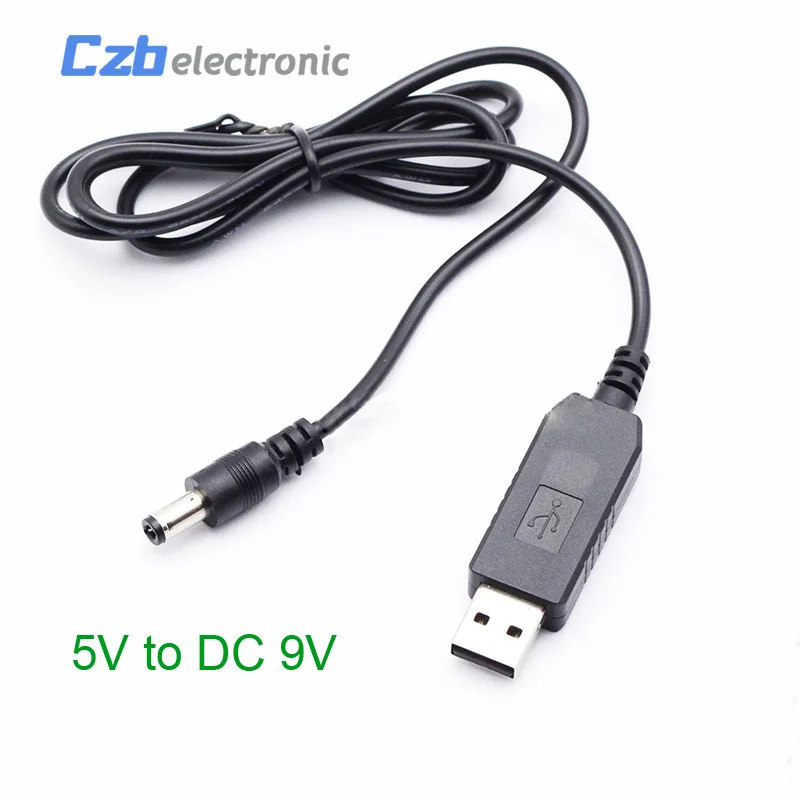 Кабель преобразователь с USB на 9 В постоянного тока 5 12 2 1x5 мм Штекерный разъем|usb dc
