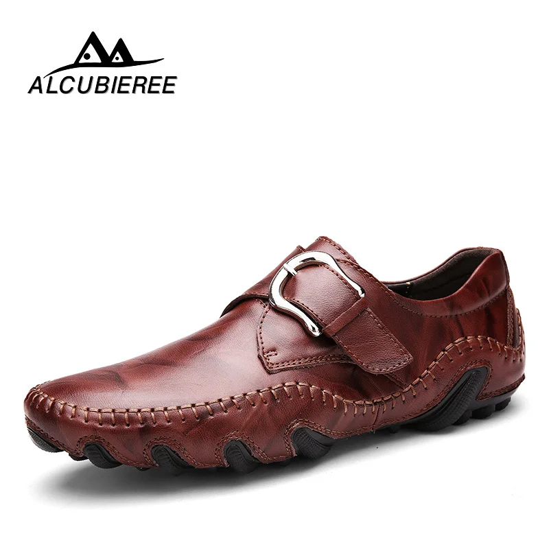 

2018 New Fashion Autumn Style Soft Moccasins Men Loafers High Quality Genuine Leather Shoes Men Flats Mens Designer Shoes Men