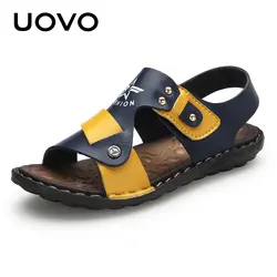 Новое поступление детские пляжные сандалии открытый носок летние сандалии дети с пряжкой ремень модная дизайнерская обувь для мальчиков