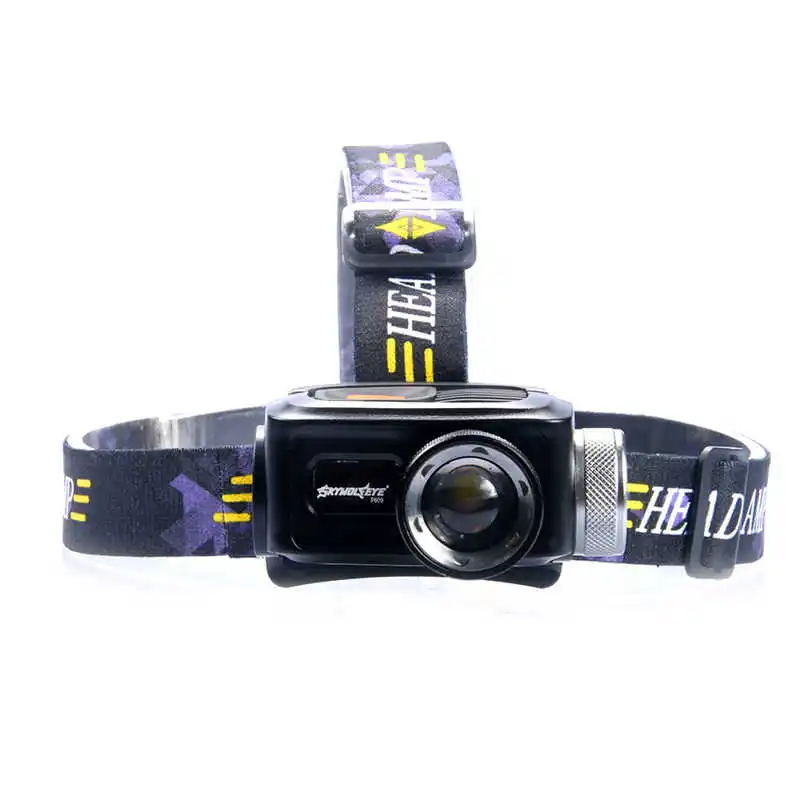 Sky Wolf Eye powerful led flashlight headlamps Rechargable lanterna led t6 Torch Bright For 18650 led flashlight head #4S10 (1)