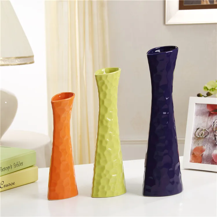 Red Green White Orange Ceramic Vase Home Furnishing Jewelry Flower