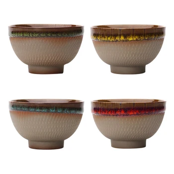 

High Quality Round Shaped Jun Yao Porcelain Tea Cup Ceramic Green Tea Cup 80ml