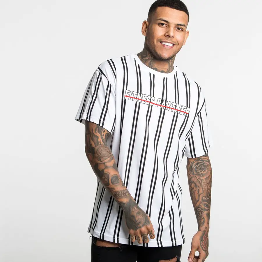 Модная мужская Повседневная футболка s с коротким рукавом, градиентная шелковая футболка с круглым вырезом для мужчин, одежда 2019, брендовая