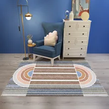 Nordic Geometric Carpets For Living Room Home Nordic Carpet Bedroom Bedside Blanket Area Rug Soft Study Room teppich Rugs