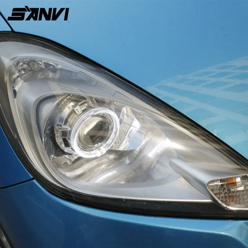 headlights for Honda Jazz Fit Projector lens Halos HID (5)