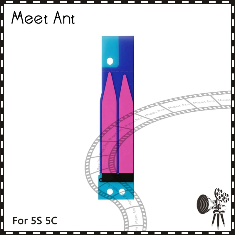 

50Pcs/lot High Quality For iphone 5 5G 5S 5C Battery Adhesive Glue Tape Strip Sticker Repair Parts + Tracking Code