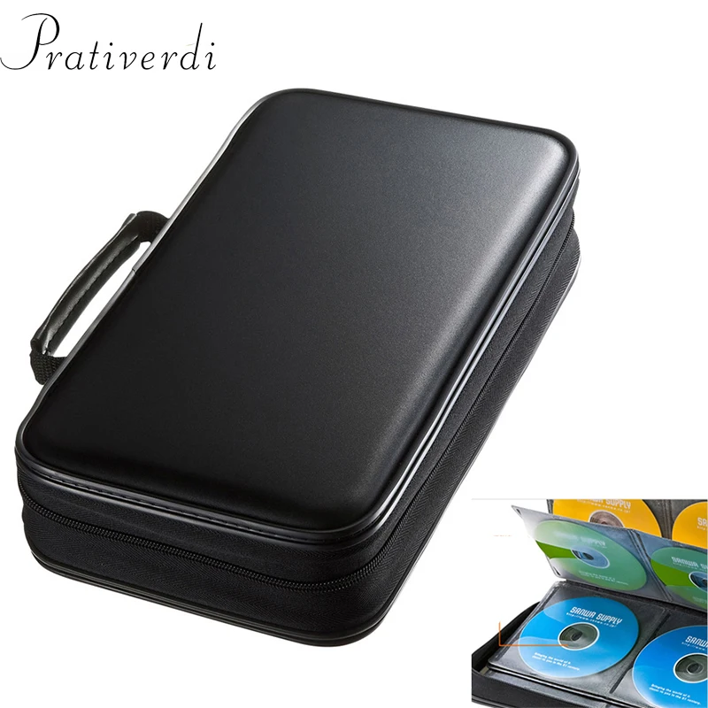 prativerdi CD Case Blu ray Disc Box Shockproof DVD holder with