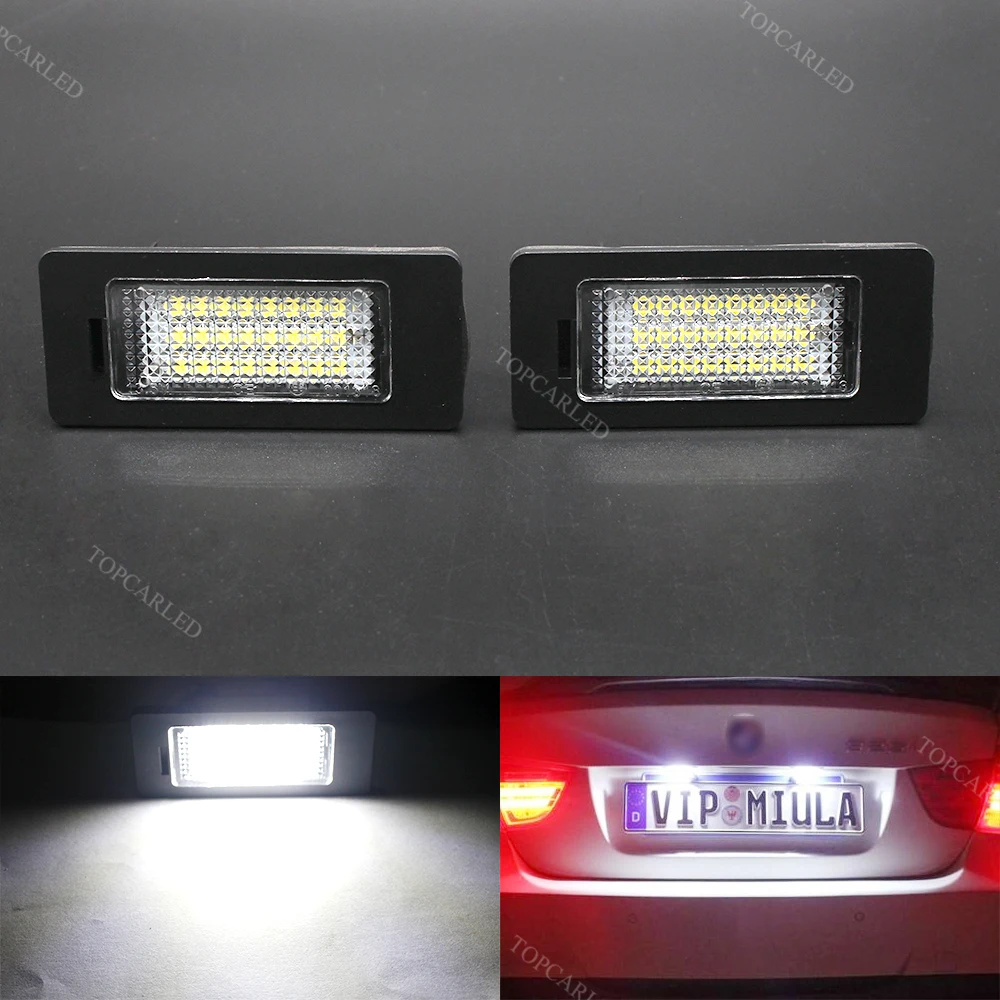 2pcs Super Bright 18 LED Rear Number License Plate Lights Lamp Fit For