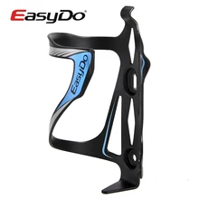 Easydo bike bicicleta de ciclo bike mtb botella de agua jaula titular de la botella de agua de aluminio negro azul 1 unids nuevo
