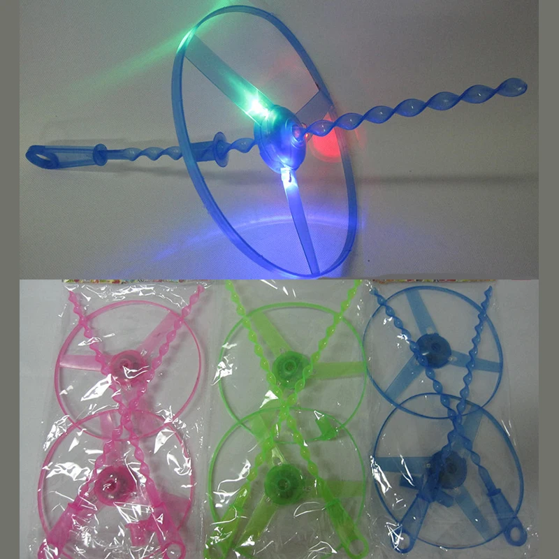 5pcs Push flying saucer/luminous flying /luminous toys/baby toys