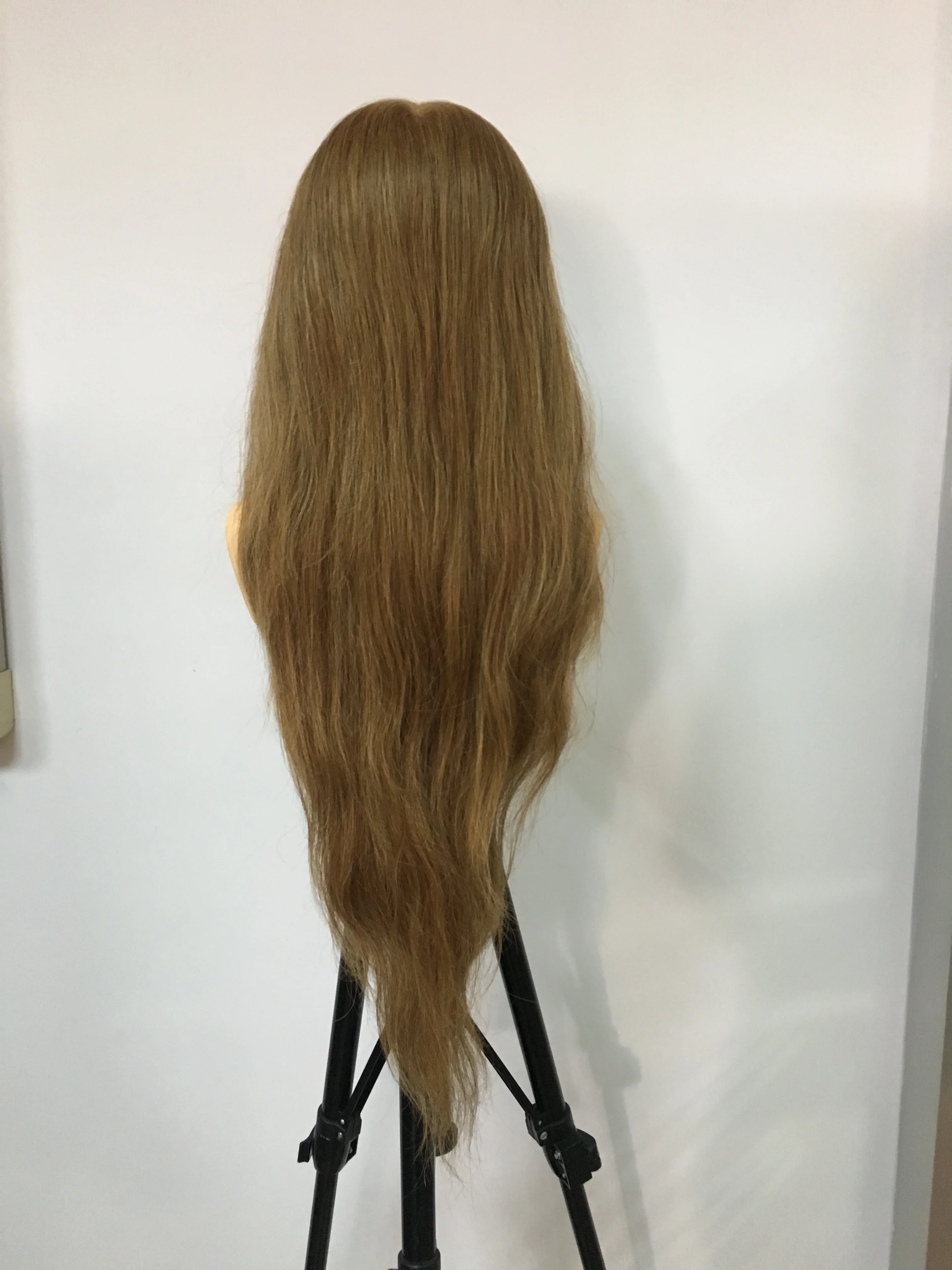PROHAIR-60 см, 24 дюйма,, светильник для человеческих волос, коричневая голова для соревнований, манекен для парикмахерских, Кукольная голова для парикмахеров