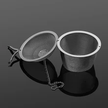 1 шт. 3 размера прочный Серебряный многоразовый сетчатый травяной шарик чайный сито для специй чайник запирающийся чай фильтр-инфузор специй