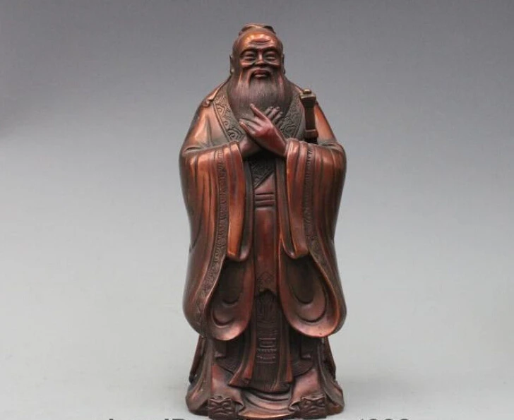 

Chinese Famous History Bronze Thinker and educator Confucius Kong Zi Statue