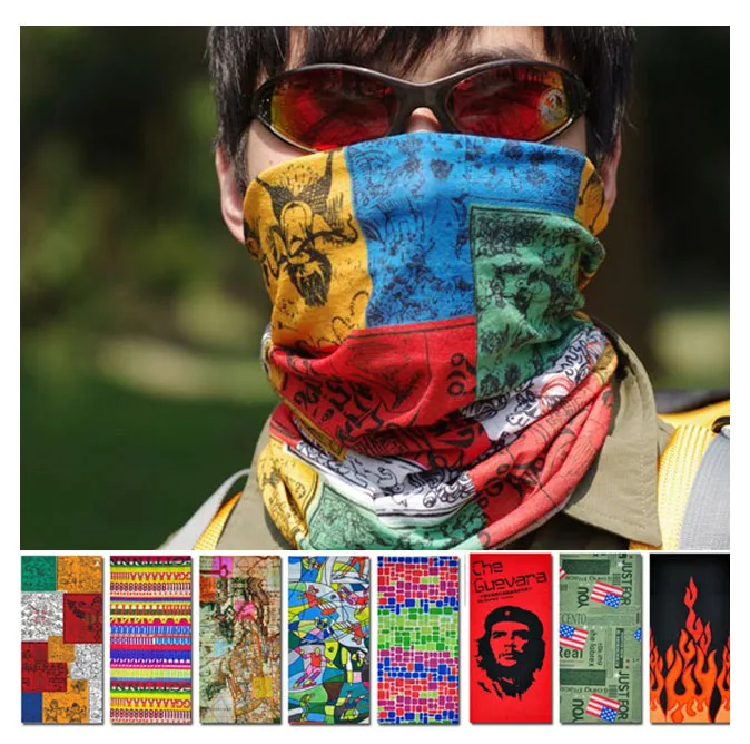 Multi Function Seamless Neck Gaiter Tube Warmer Snood Head Wrap Scarf Face Shield Sun Mask Bandanas Balaclava Fishing Hat Caps