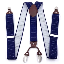 OnnPnnQ, модные новые мужские жаккардовые подтяжки, 3,5 см, 4 клипсы, эластичные регулируемые подтяжки, высокое качество, Мужские штаны, аксессуары
