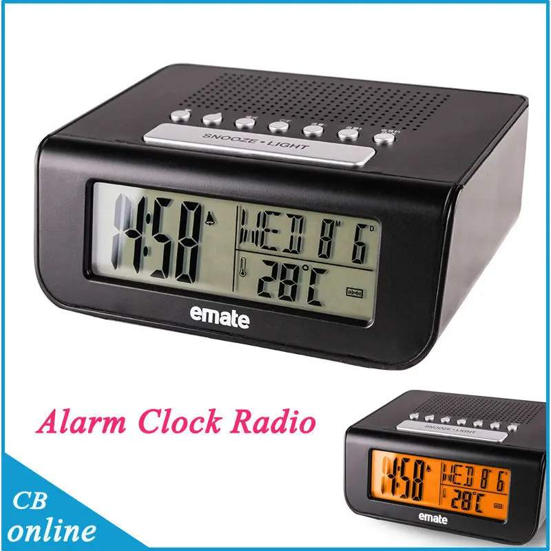 2016 New Upgrade 1 piece Digital Alarm Clock Radio ...