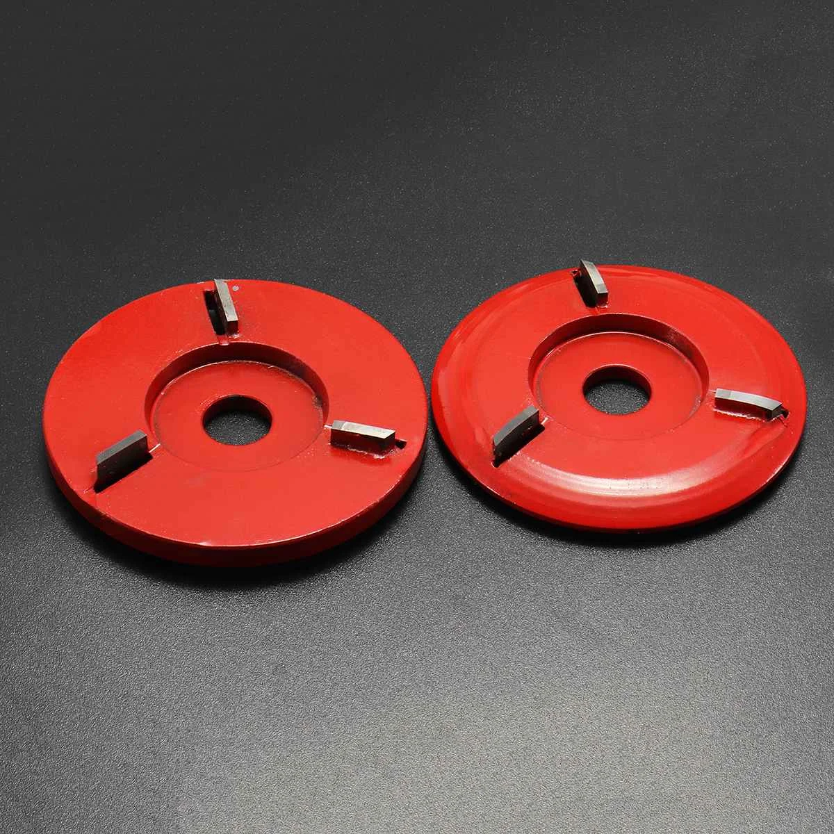 Красная мощность резьба по дереву диск угловая шлифовальная машина турбо плоскость для 16 мм апертура угловая шлифовальная машина вложение трехзуб фреза