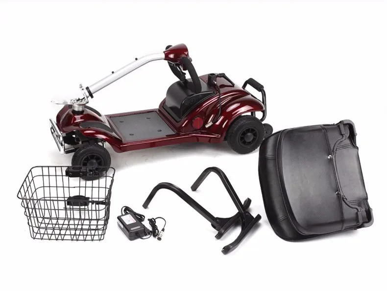 Best Mutifunctional Folding  Adult Electric Scooter With Basket Four Wheels Citycoco 9