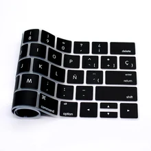 Испанская клавиатура крышка макетная защита пленка Силиконовый чехол для Macbook Pro 13 15 A1706 A1989 A1707 A1990 с сенсорной панелью США ввести