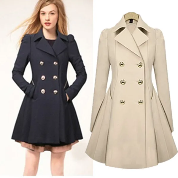 2019 Winter Plus Size Woolen Coat Elegant Korean Style Black