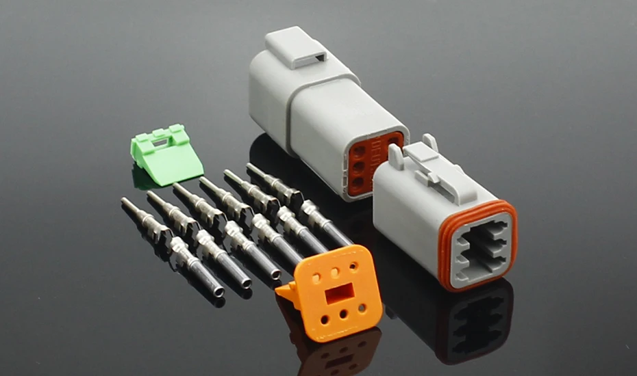 1 комплект DT conector DT06-2S/DT04-2P 2P 3P 4P 6P 8P 12P водонепроницаемый Электрический разъем для автомобиля двигатель грузовик с контактами