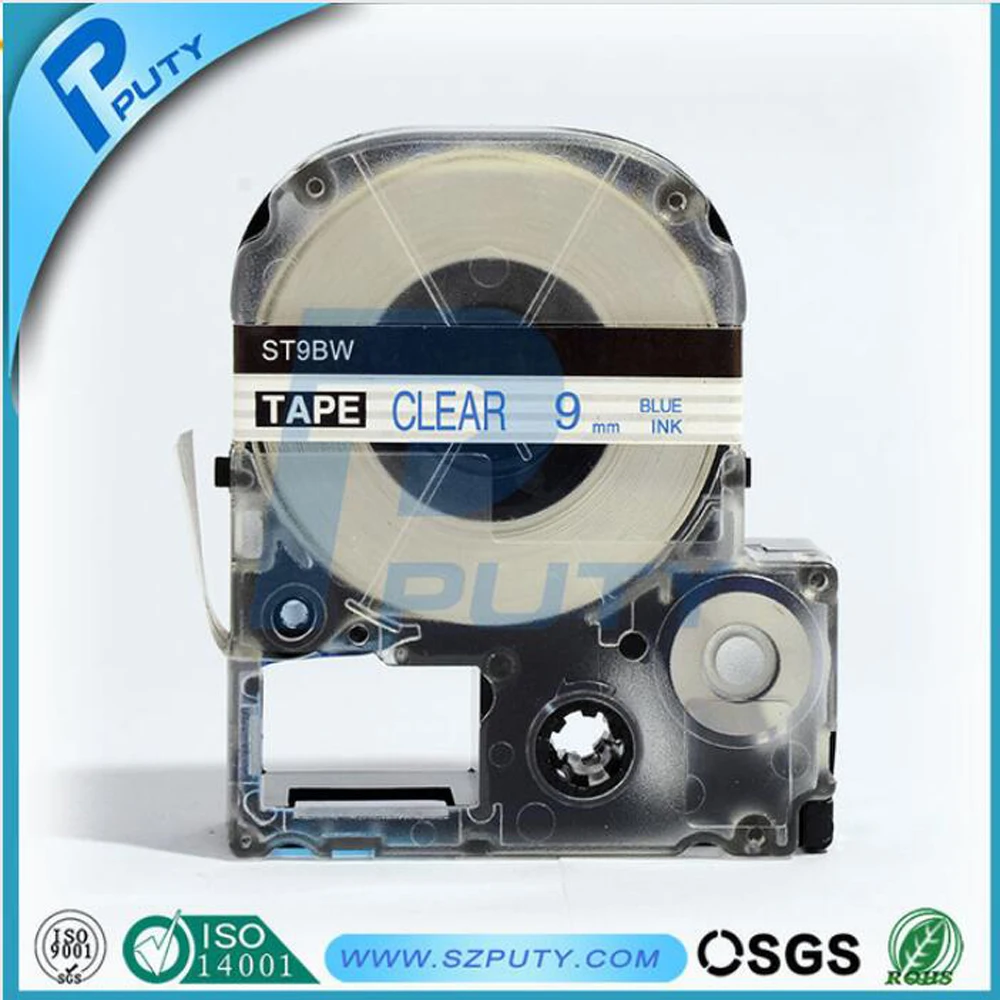 2 шт./лот лента принтера 9 мм черный на белом LC-3TLW и LC-3TRN для Tepra и Labelwork принтеры (LW300 LW400)