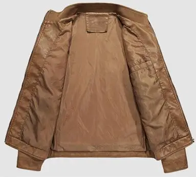 M 5XL мужские Куртки из искусственной кожи ветровка куртки на весну и осень верхняя