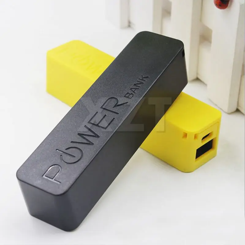 

PZ 1PCS DIY Power Bank Backup Battery Case Colors Kit Storage Battery Holder Box For Mobile Phone not include battery