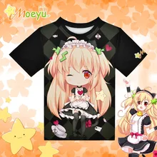 Moeyu Anime Kawaii Moeyu-chan T-shirt Polyester T Shirt Summer Active Animation Men Women Clothing
