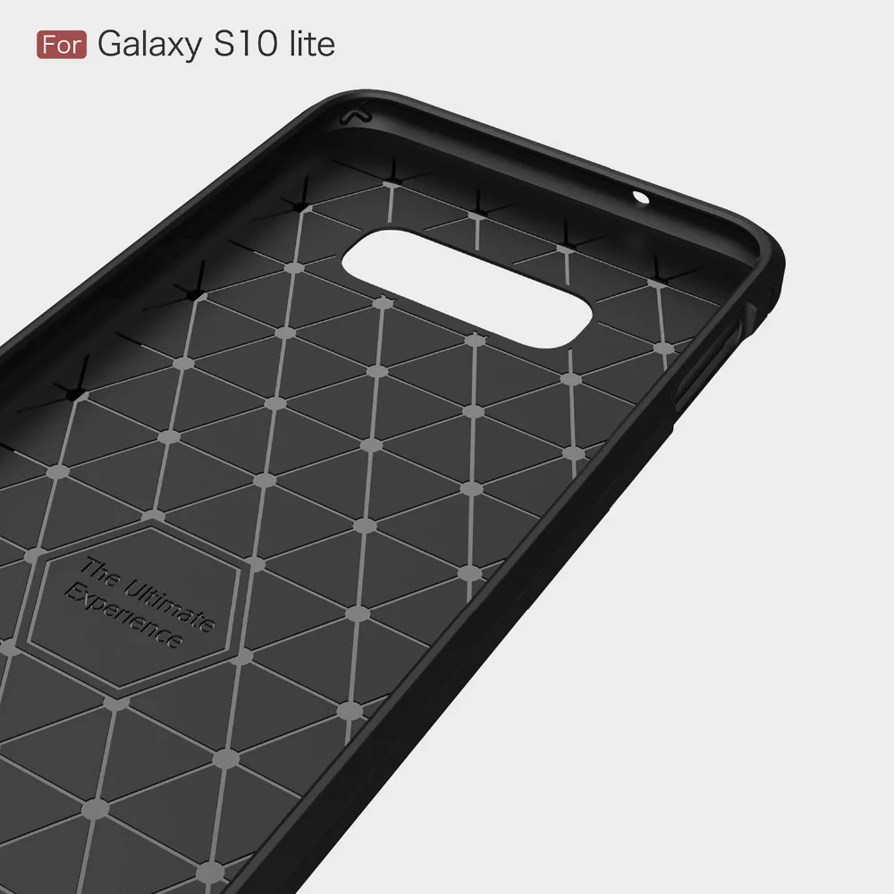 Противоударный черный Бизнес чехол для samsung Galaxy S10 S10 плюс S10 Lite чехол из углеродного волокна Защитный корпус для нового S10