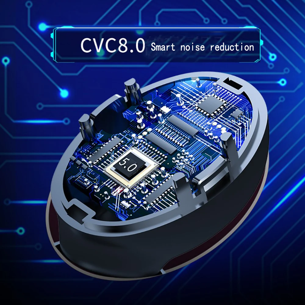 Беспроводные стерео Bluetooth наушники с 1200 мАч зарядная коробка водонепроницаемые наушники-вкладыши невидимая гарнитура Спортивная музыка Binuaral наушники