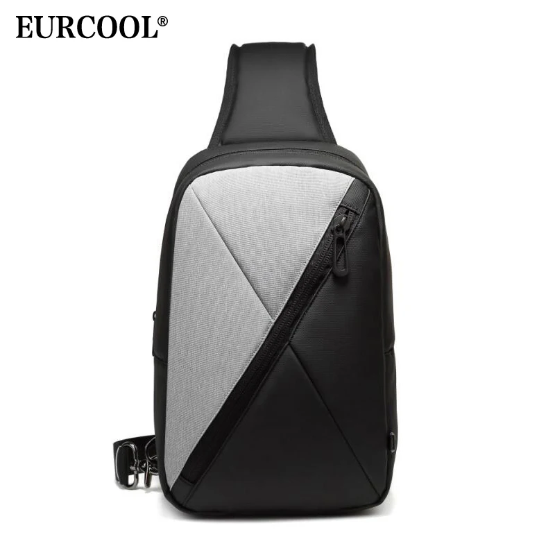 EURCOOL, летняя дорожная сумка через плечо, мужская повседневная нагрудная сумка, водоотталкивающая сумка-мессенджер, Подростковая сумка на плечо, мужская сумка n1931
